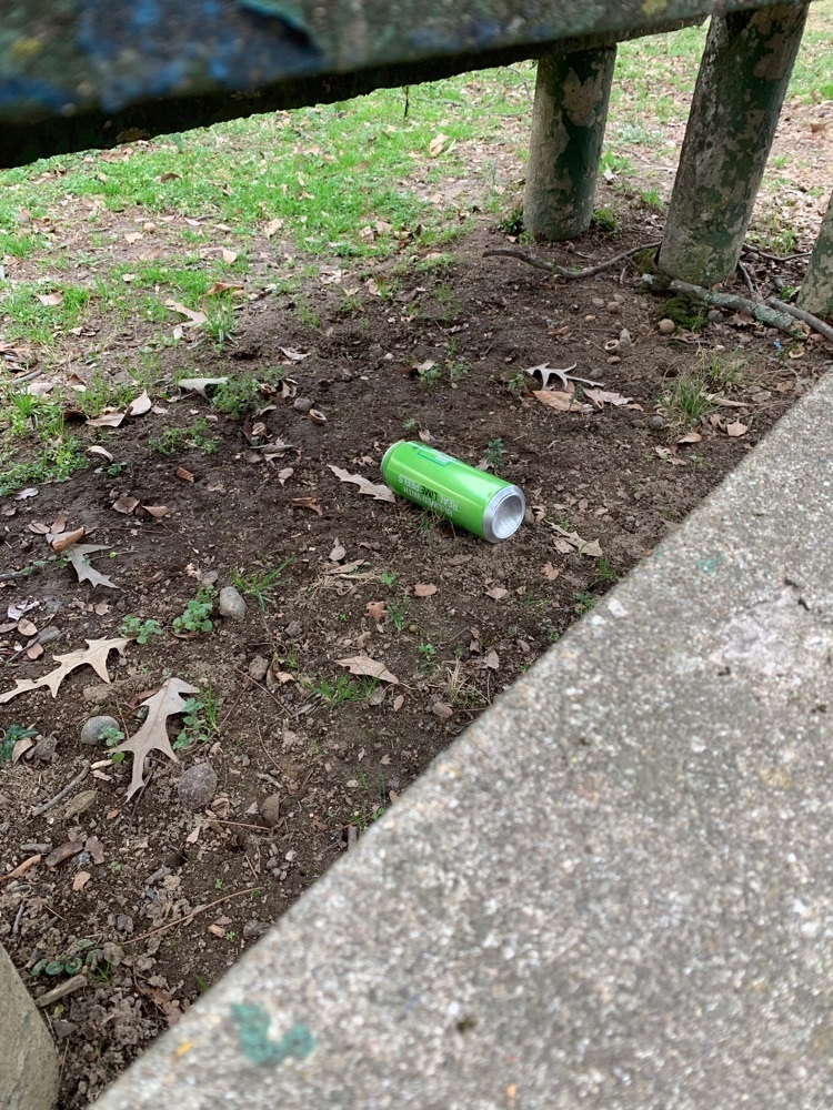 can on ground